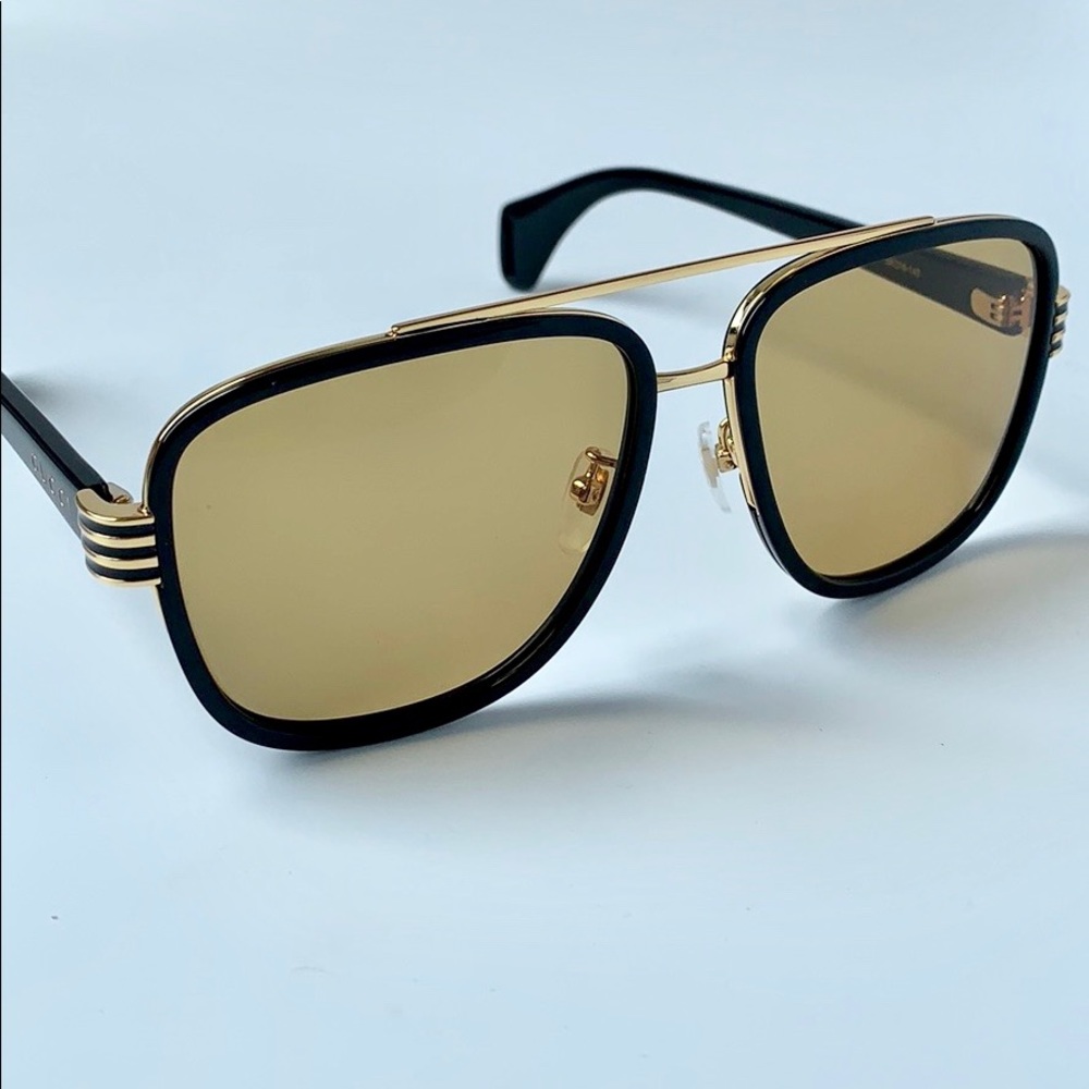 Gucci Sunglasses GG0448S 002 Black/ Brown - Picture 5 of 7